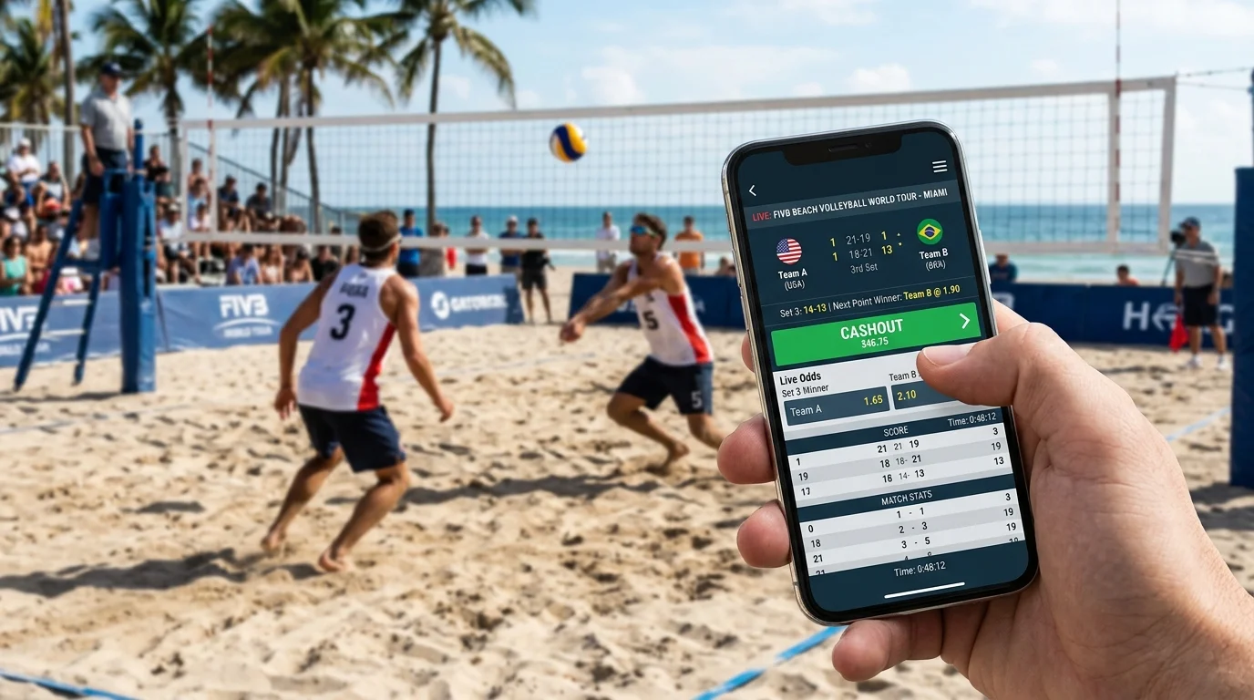 Beachvolleyball Cashout Strategie – Livewette vorzeitig auszahlen beim Beachvolleyball-Match