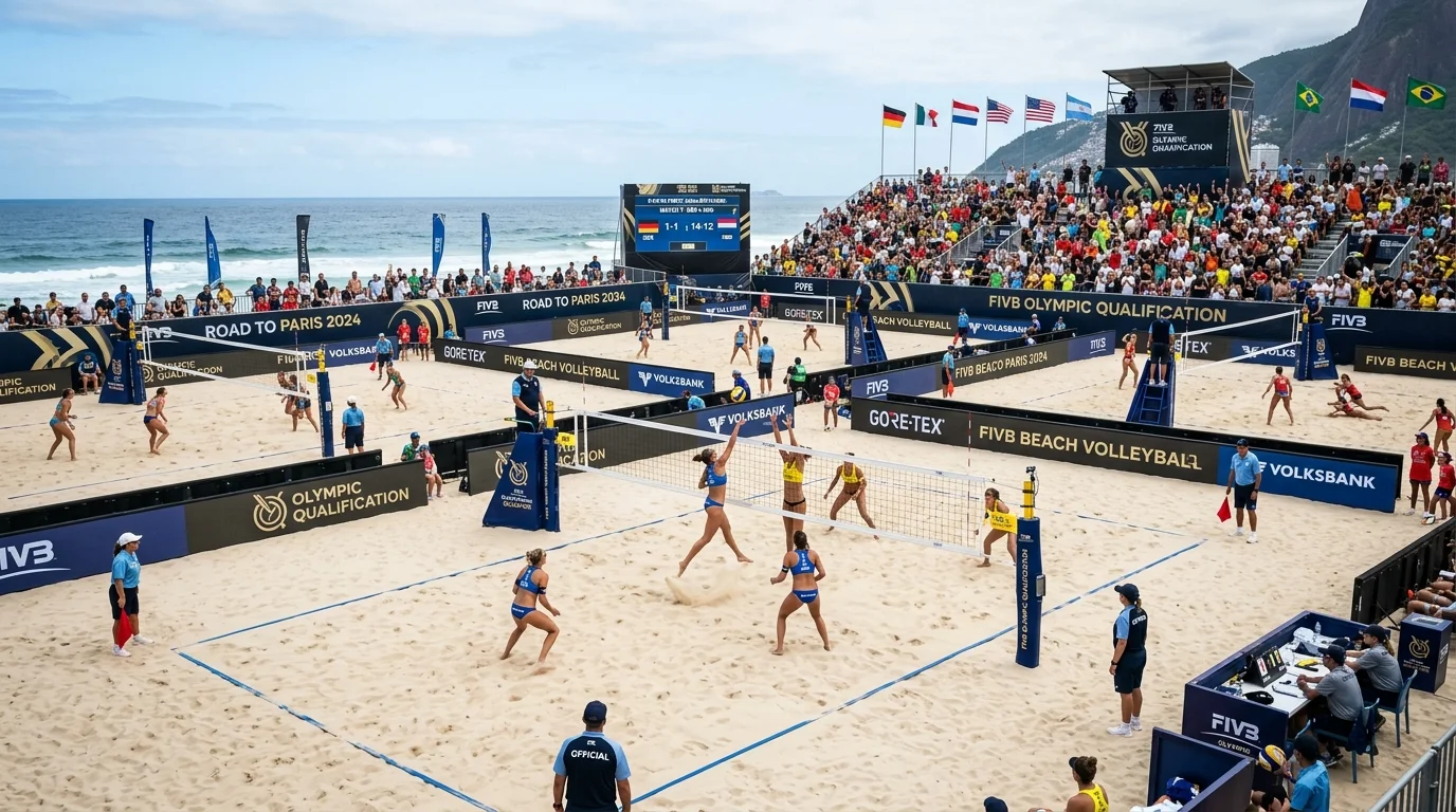 FIVB Olympia-Qualifikationsturnier Beachvolleyball – Teams sammeln Punkte für die olympische Qualifikation