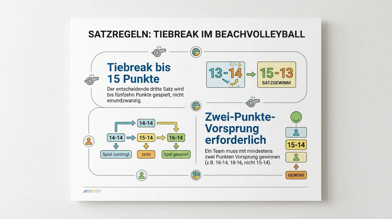 Beachvolleyball Tiebreak bis 15 Punkte: Regelübersicht für die Satzwette beim 2:1-Ergebnis