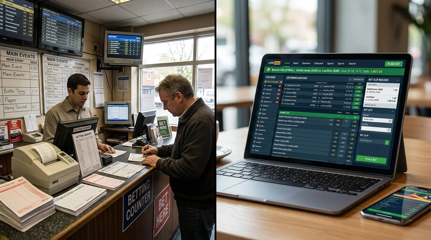 Beachvolleyball Wettbüro vs. Online-Wetten – Vergleich stationärer und digitaler Beachvolleyball-Wettangebote in Deutschland