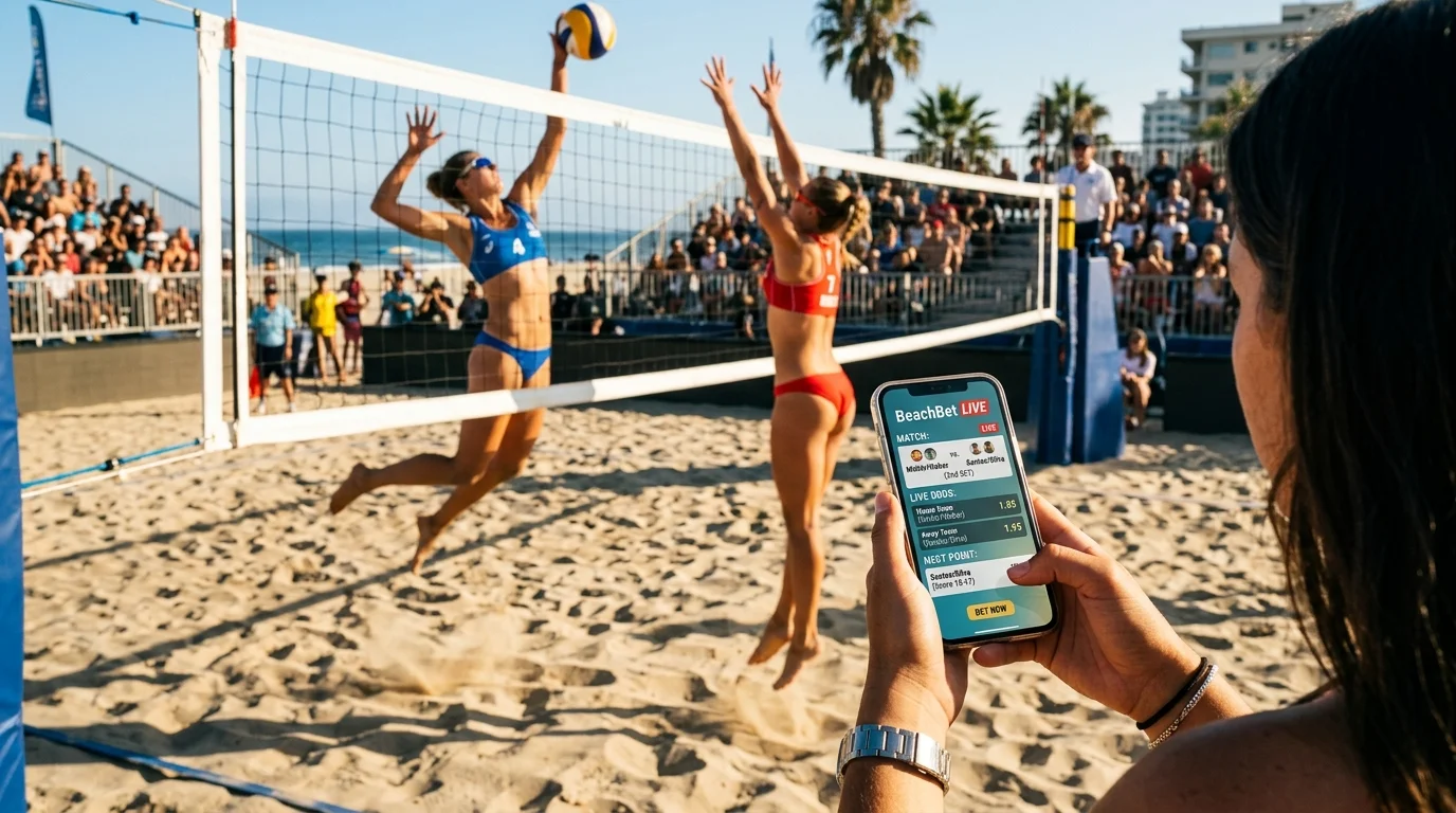 Beachvolleyball Wetten auf dem Smartphone – mobile App für Live-Wetten auf Beachvolleyball-Matches