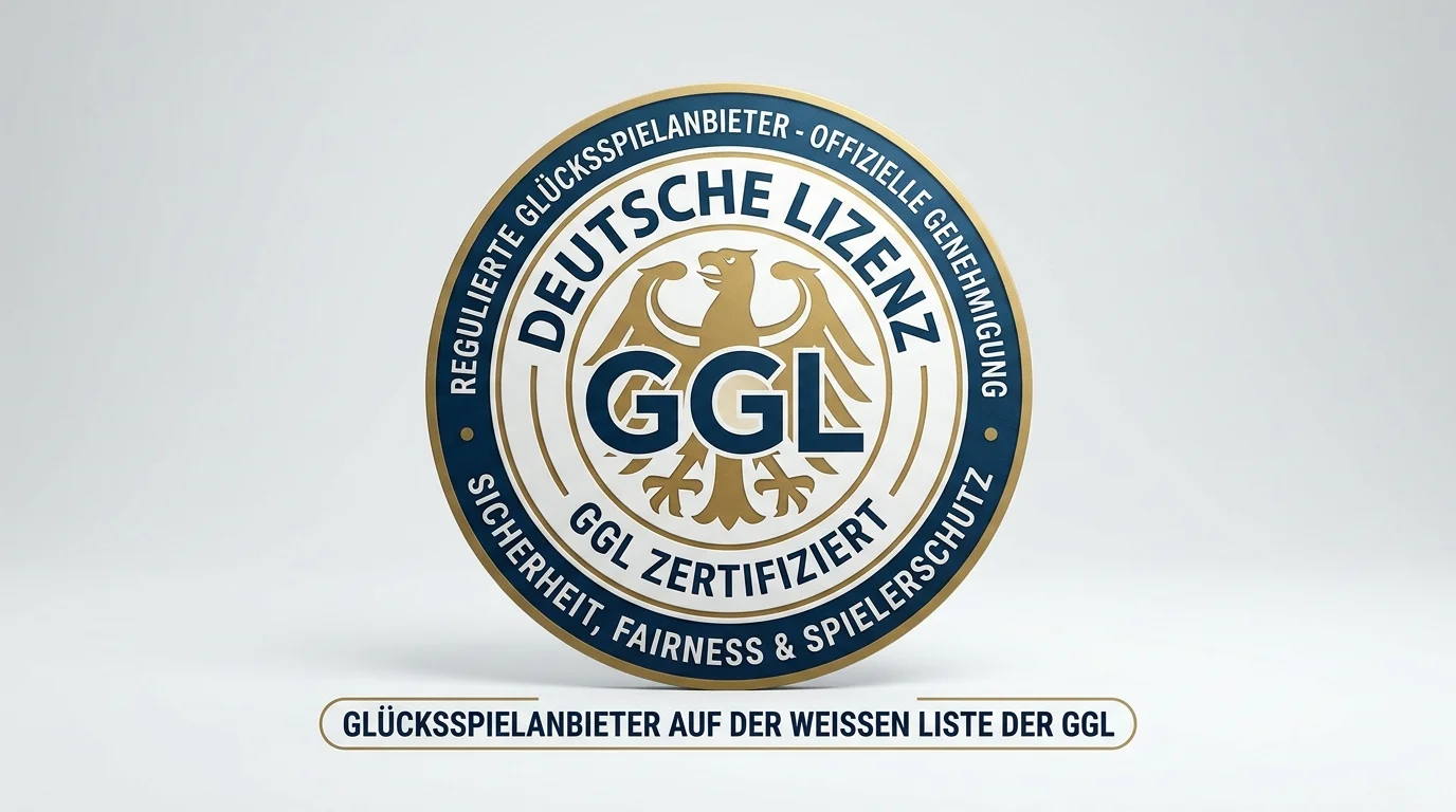 GGL-Lizenzhinweis auf der Webseite eines lizenzierten deutschen Sportwettenanbieters als Vertrauenszeichen