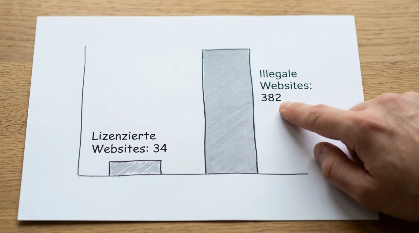 382 illegale Sportwetten-Websites in Deutschland laut GGL Tätigkeitsbericht 2024