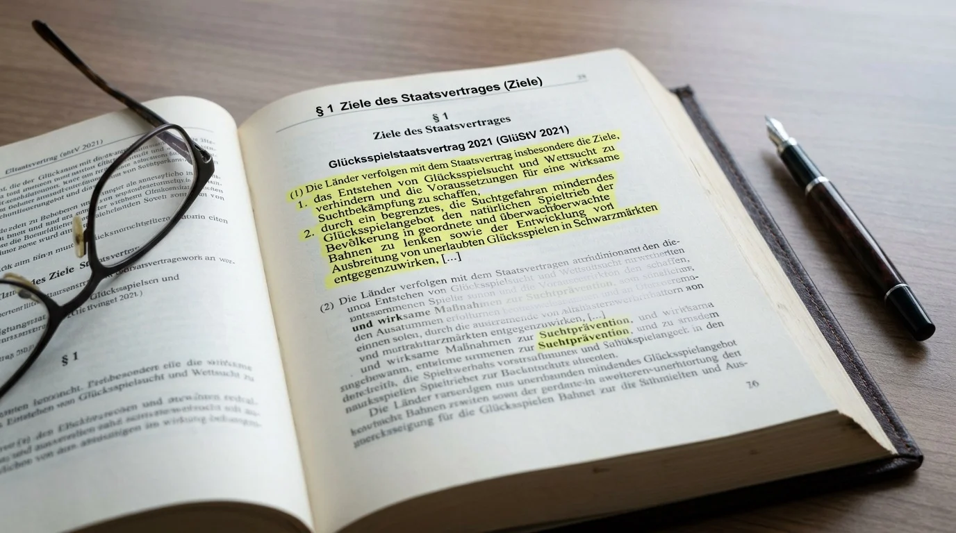 GlüStV 2021 Paragraph 1 Suchtprävention als oberstes Ziel der deutschen Sportwettenregulierung